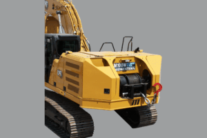 excavator mounted winch